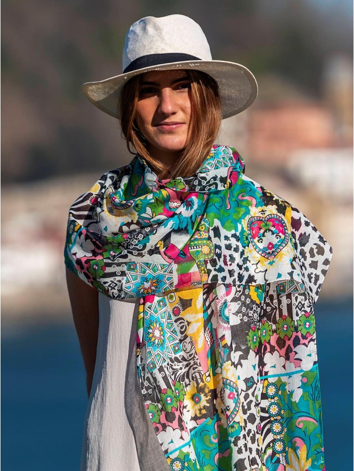 Foulard en coton ACT98F