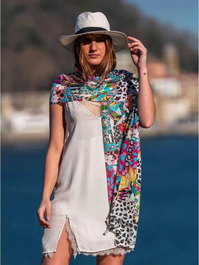 Foulard en coton ACT98F