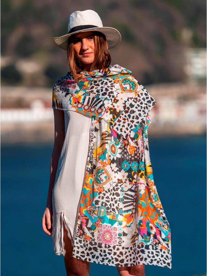 Foulard en coton ACT98F