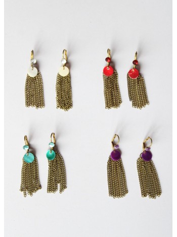 Earrings PENJAN458 - Pack of 4 colors