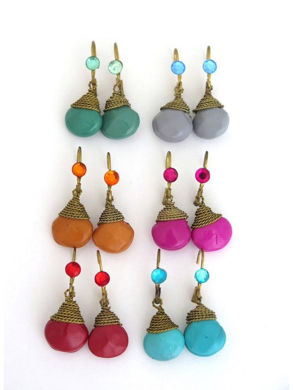 Boucles d'oreilles PENJAN500D - Pack de 6 couleurs