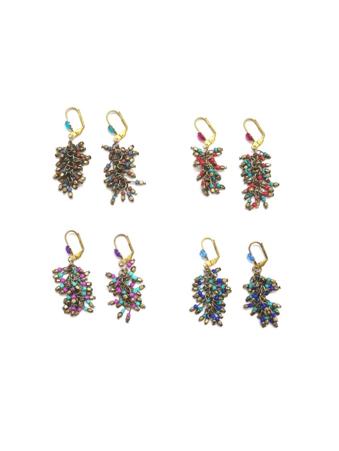 Pendientes PENJAN588D - Pack de 4 colores