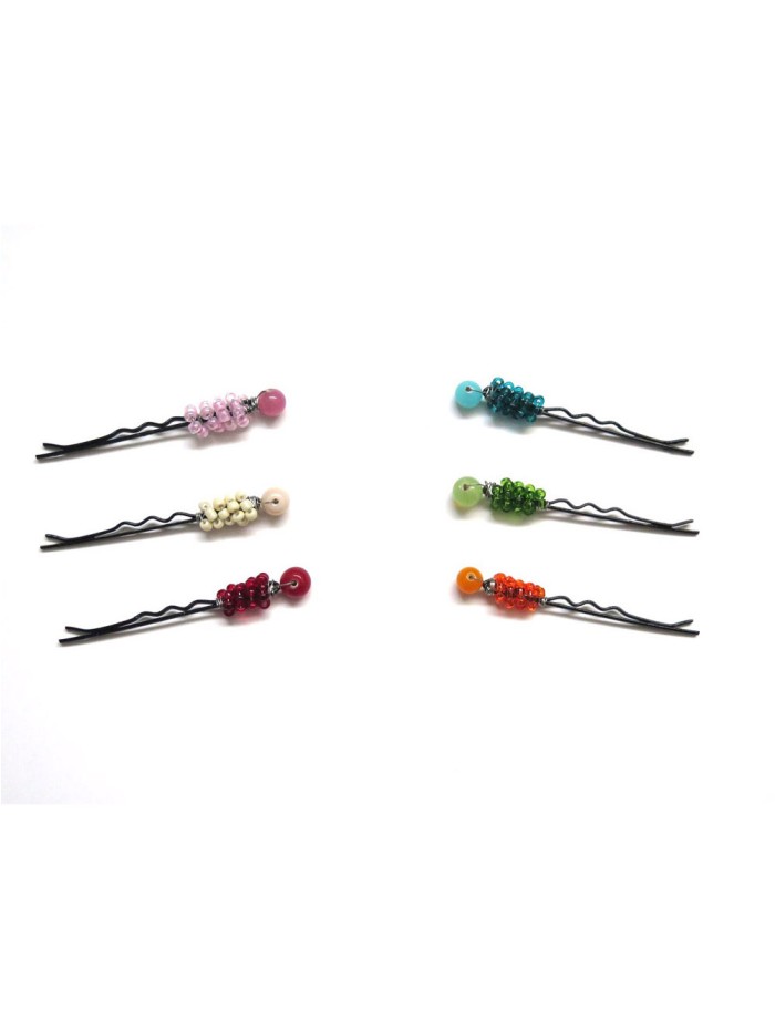 Hair pins HORJAN201 - Pack of 6 colors