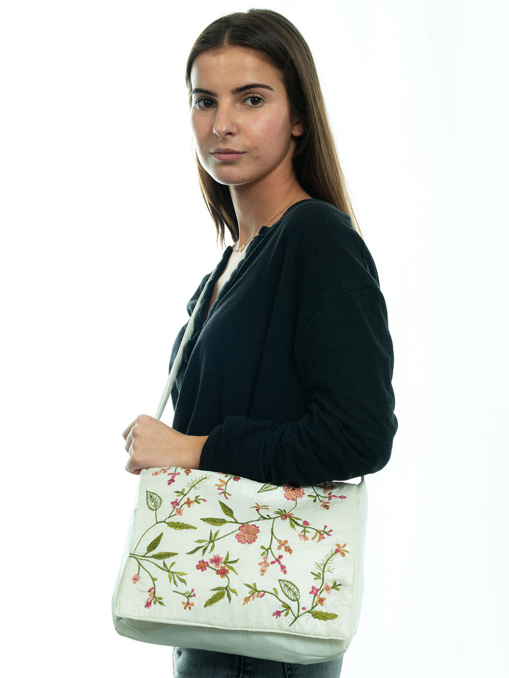 Embroidered bag-shoulder bag NYFLORB2