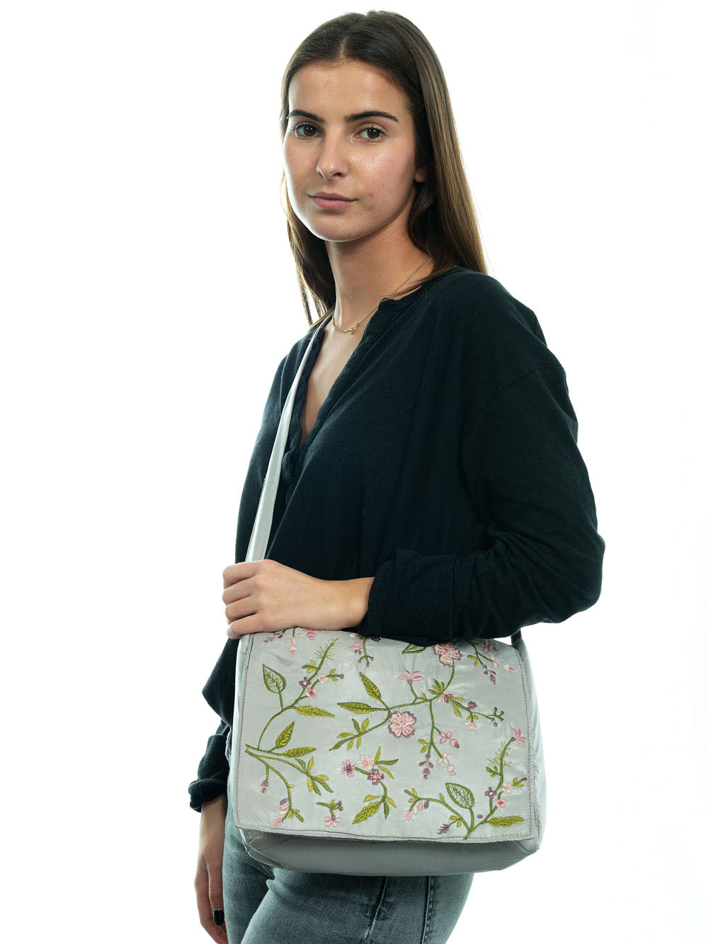 Embroidered bag-shoulder bag NYFLORB2