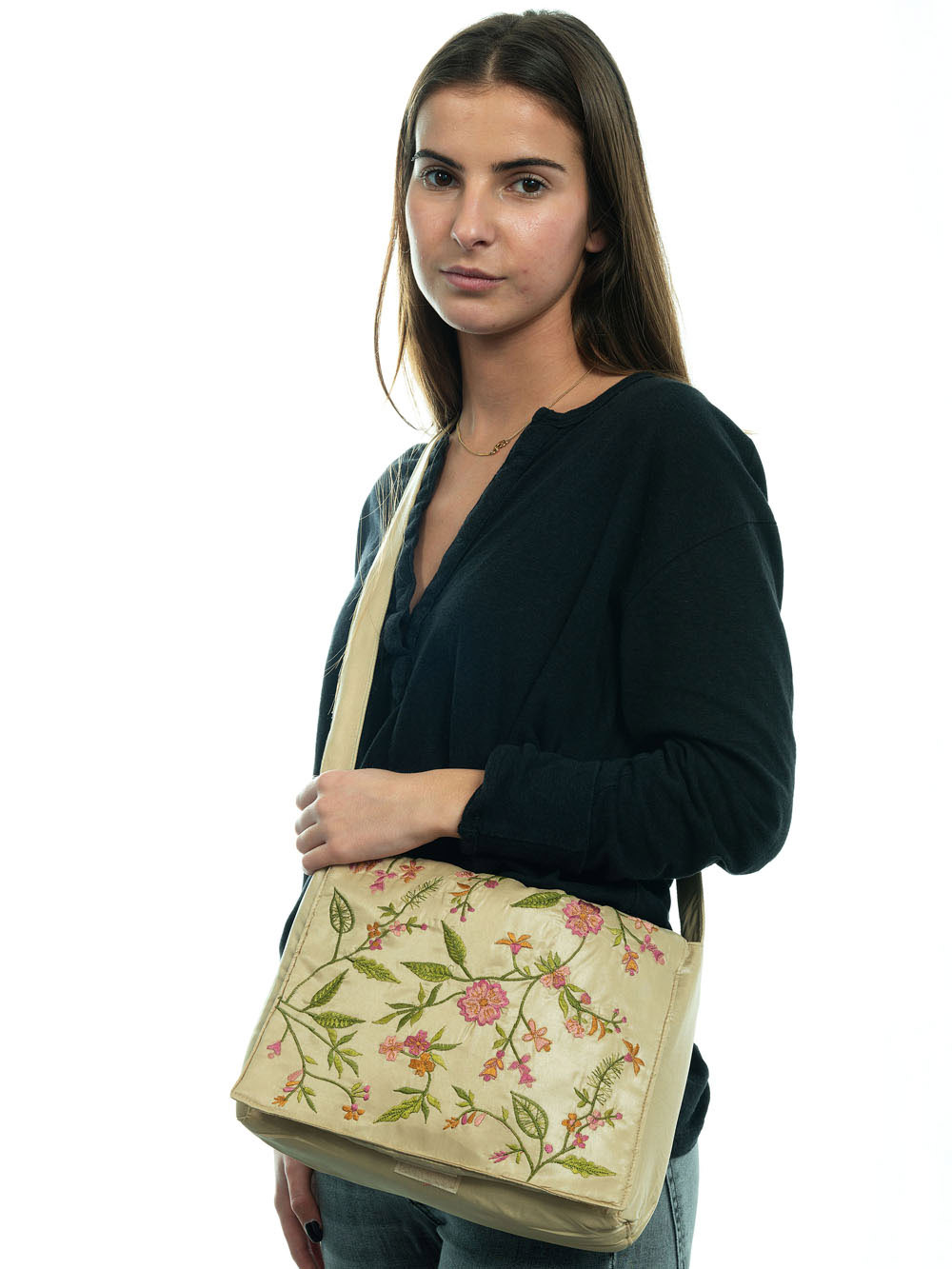 Embroidered bag-shoulder bag NYFLORB2