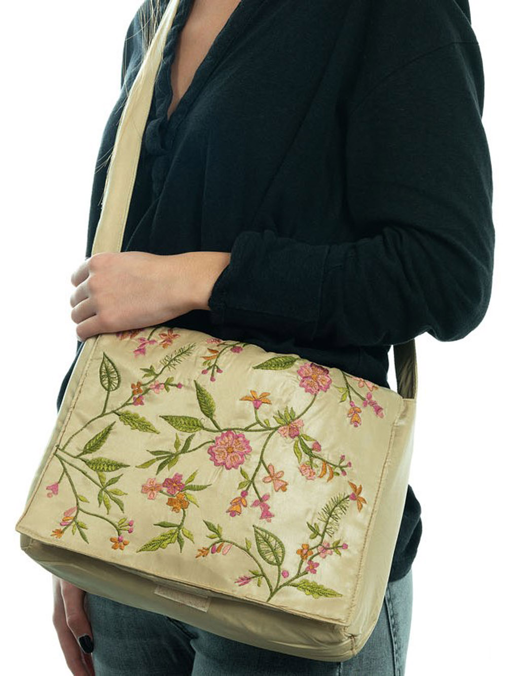 Sac à bandoulière brodé NYFLORB2