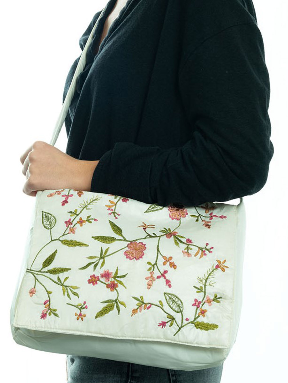 Embroidered bag-shoulder bag NYFLORB2