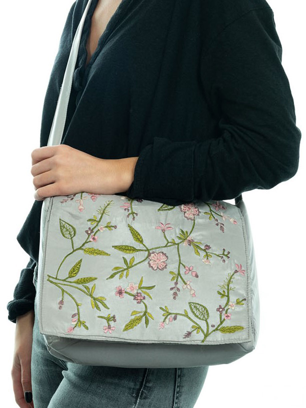 Embroidered bag-shoulder bag NYFLORB2