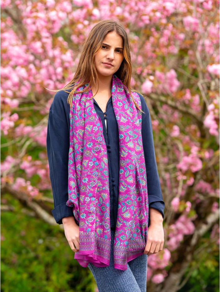 Foulard double en soie ASK76CD