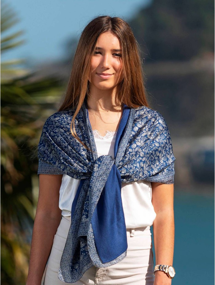 Foulard double en soie ASK194CDA