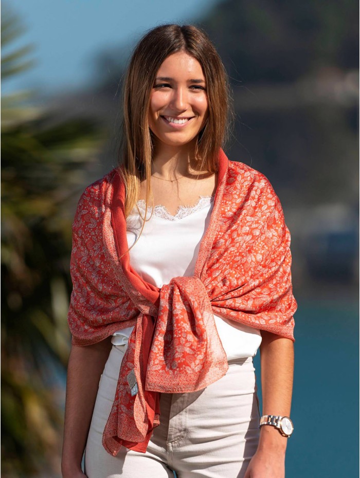 Foulard double en soie ASK194CDA