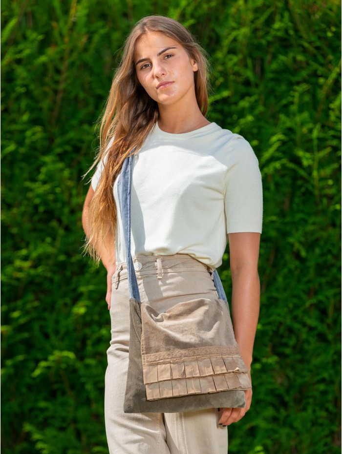 Sac à bandoulière en velours CDT254B2