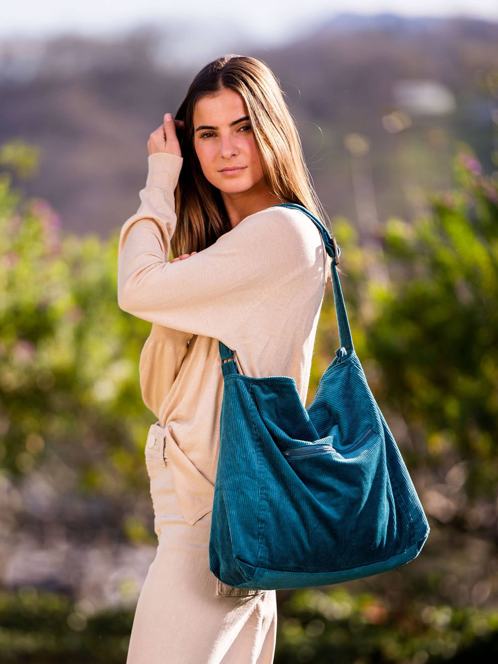 Corduroy bag-shoulder bag ATU103B1