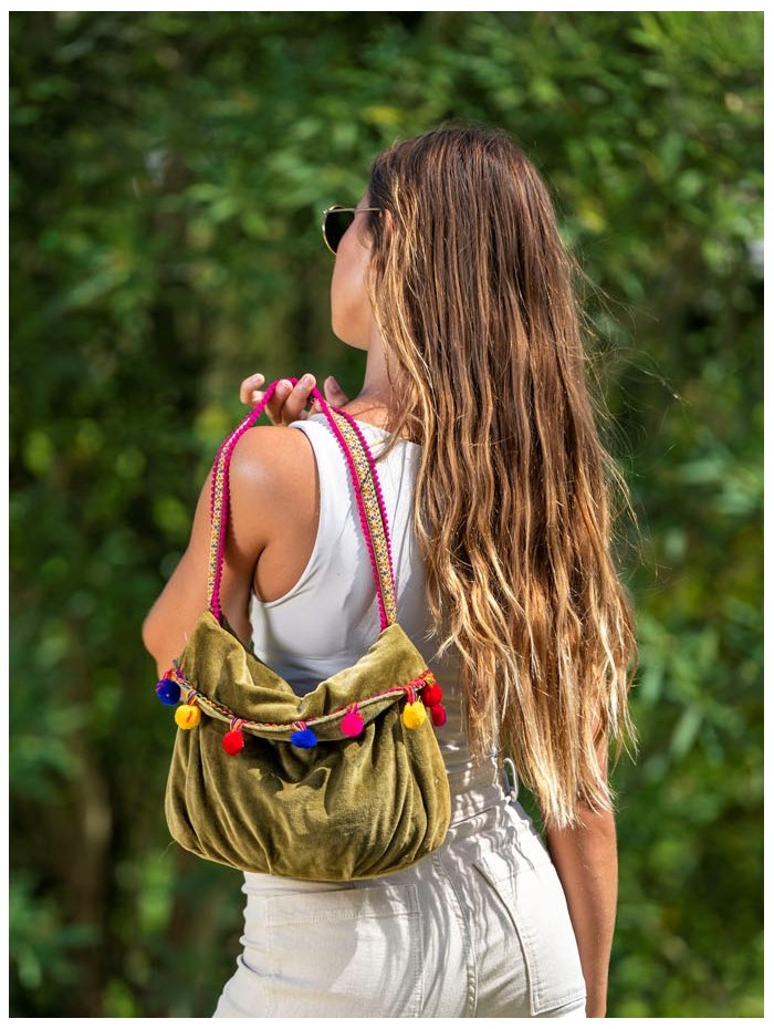 Bolso de terciopelo ATUAM2BP