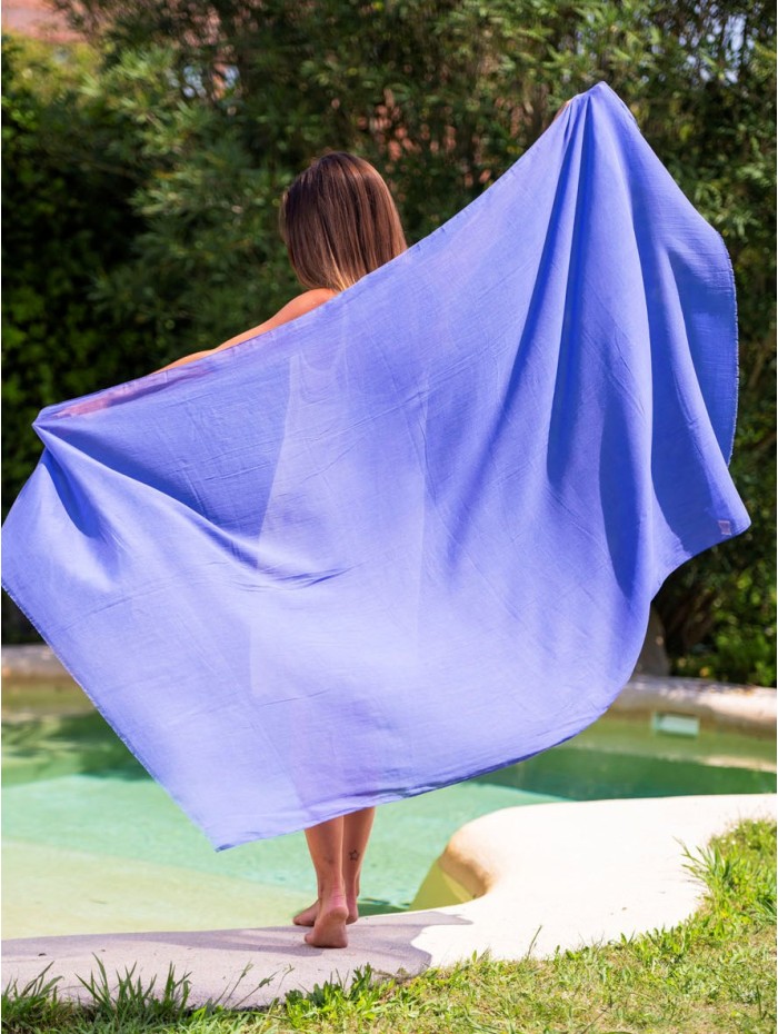 Cotton plain shawl-sarong ACTBIRIS