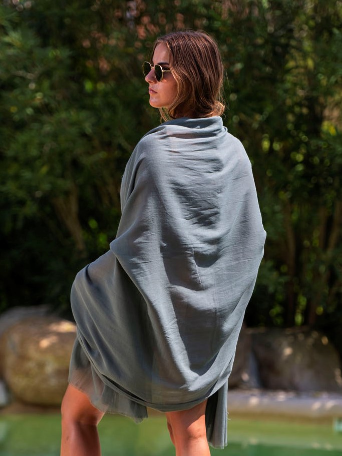 Foulard uni coton ACTGREEND