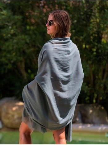 Plain cotton scarf ACTGREEND