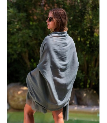 Foulard uni coton ACTGREEND