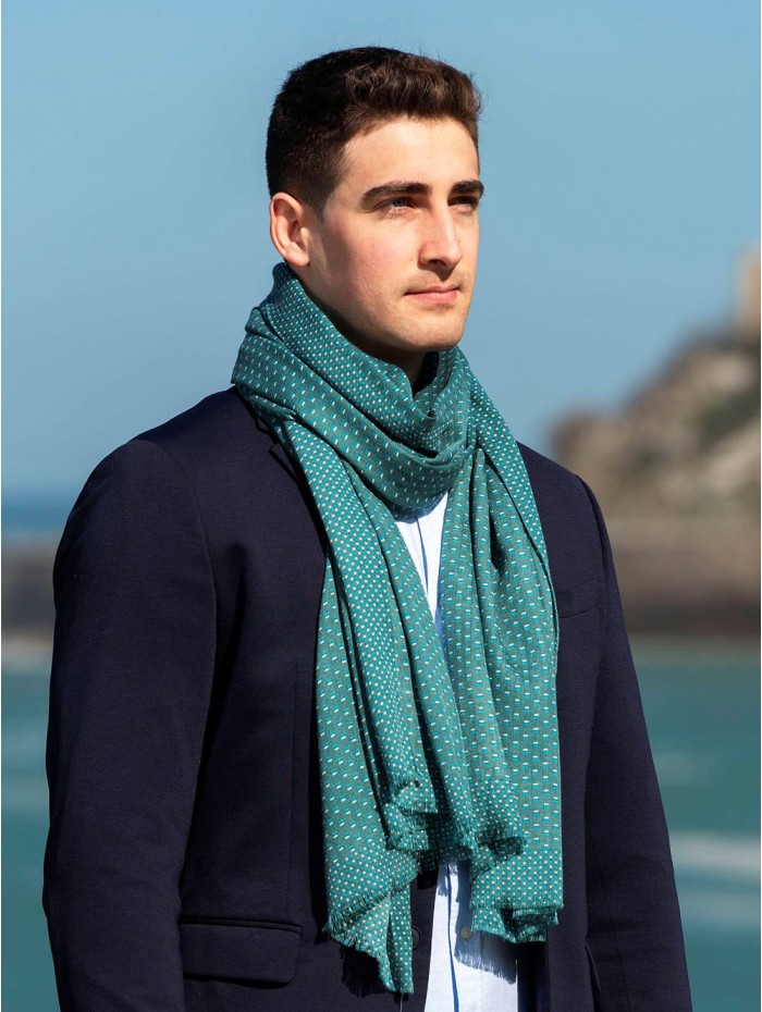 Wool and silk scarf ASW17F