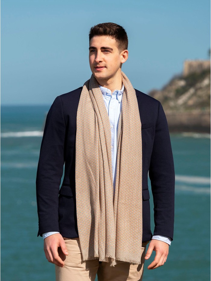 Wool and silk scarf ASW17F