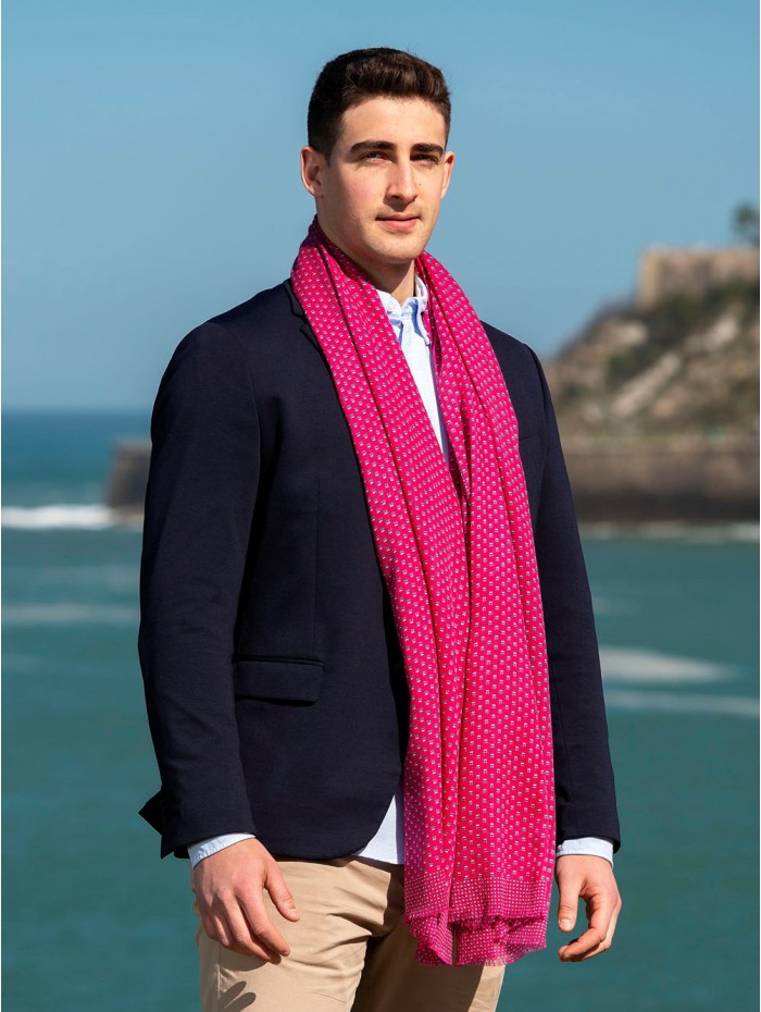 Wool and silk scarf ASW17F