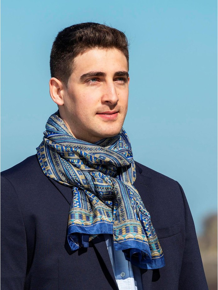 Foulard double en soie ASK123CDB