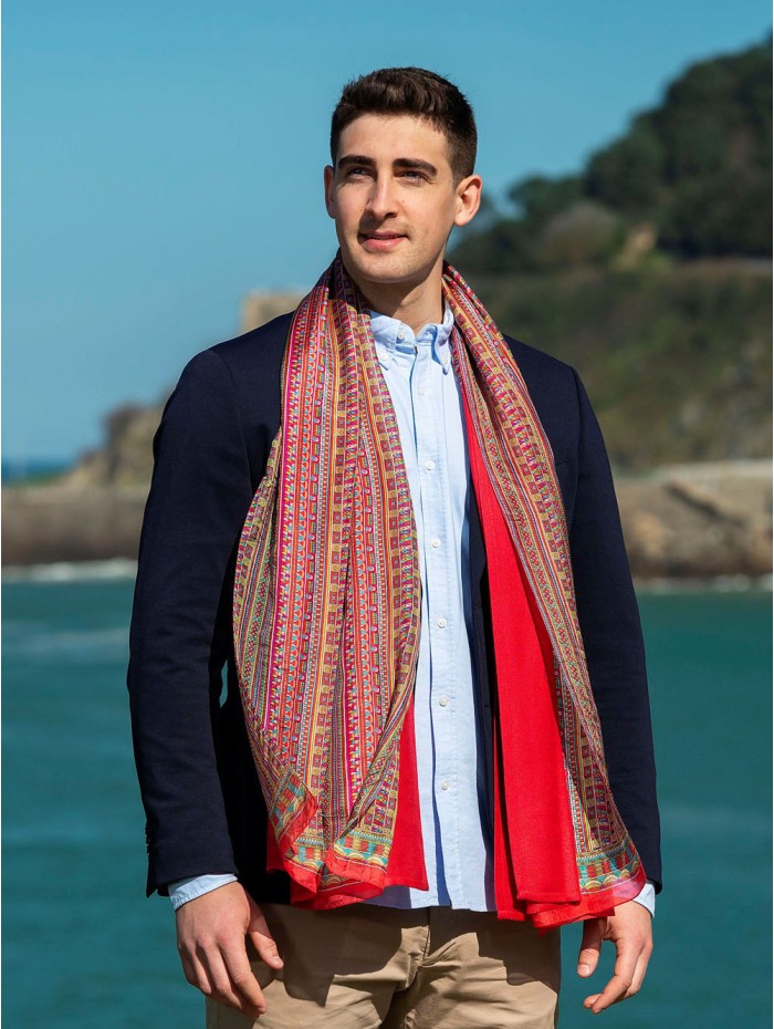 Foulard double en soie ASK123CDB