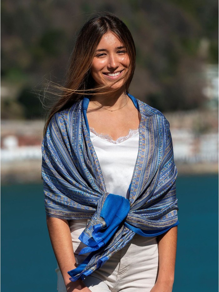 Foulard double en soie ASK123CDB