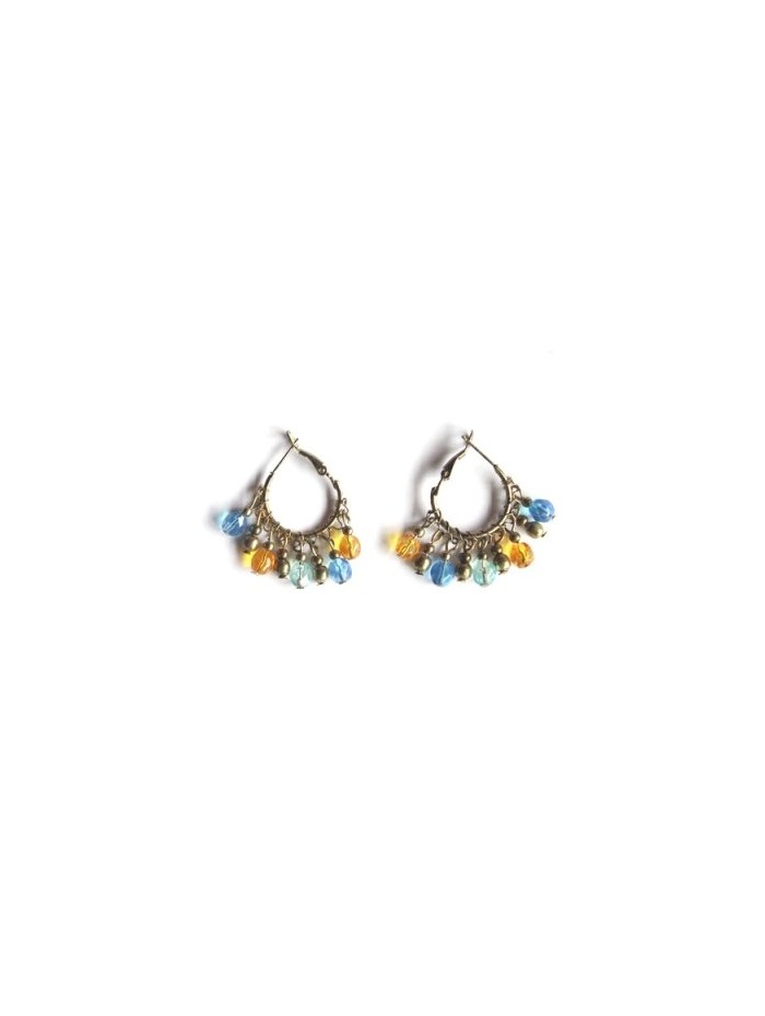 Boucles d'oreilles PENJAN483D - Pack de 4 couleurs
