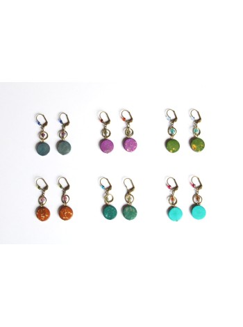 Pendientes PENJAN375 - Pack de 6 colores
