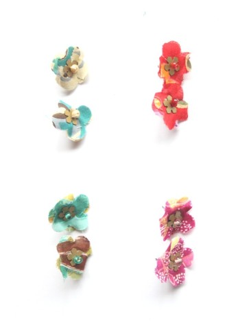 Boucles d'oreilles PENJAN157 - Pack de 4 couleurs