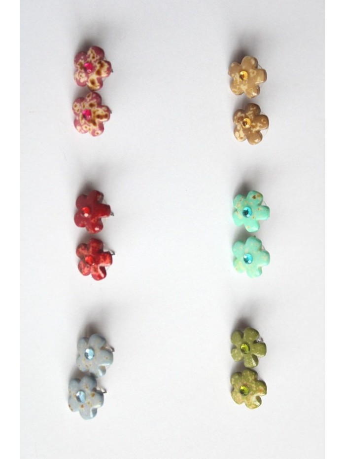 Boucles d'oreilles PENJAN205 - Pack de 6 couleurs