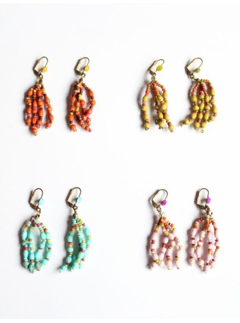 Earrings PENJAN38 - Pack of 4 colors