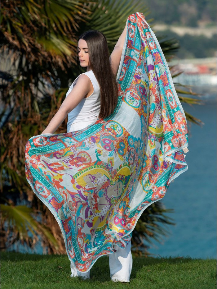 Foulard en soie ASK136C