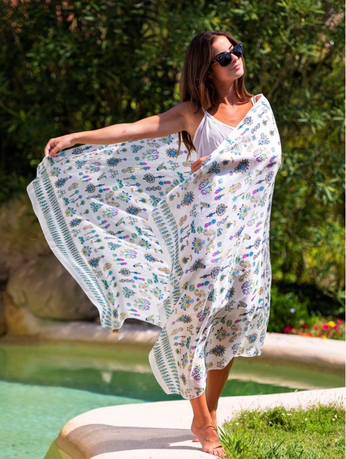 Foulard en soie ASK139C