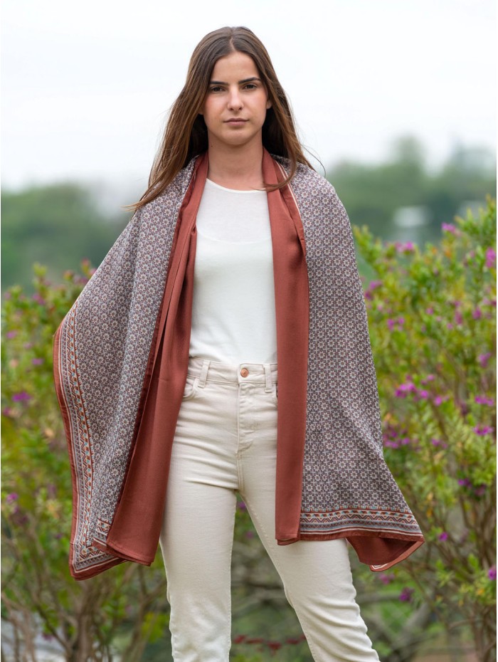 Foulard double en soie ATU377CDA