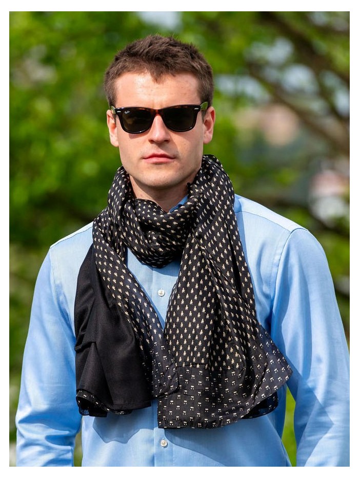 Foulard double en soie ASK72CD