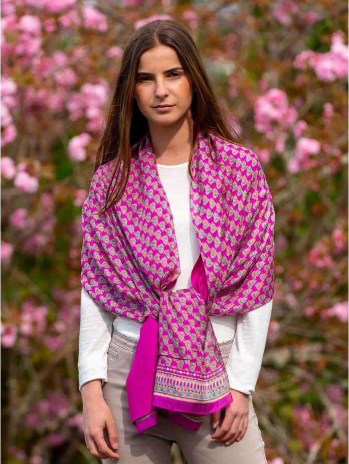 Foulard double en soie ASK130CDB