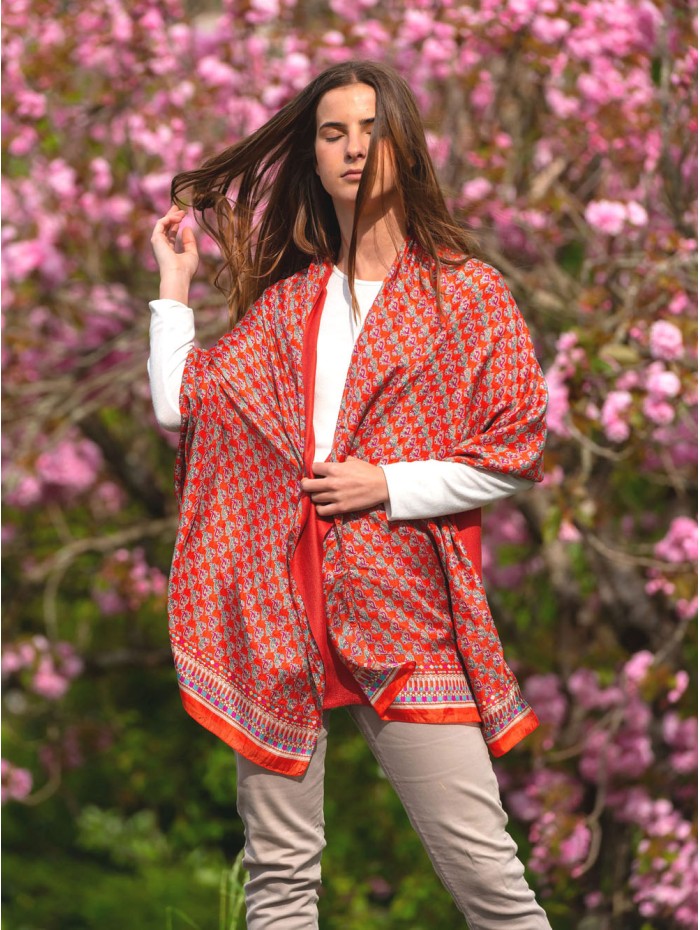 Foulard double en soie ASK130CDB