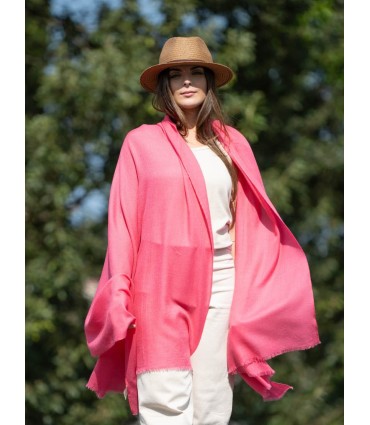 Plain wool-silk scarf ASWRHOT