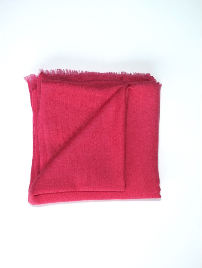 Wool and silk plain shawl ASWRHOT
