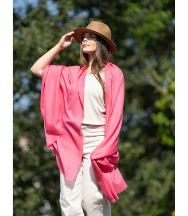 Plain wool-silk scarf ASWRHOT