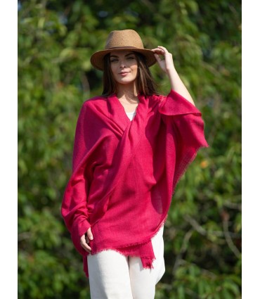 Plain wool-silk scarf ASWRPERS