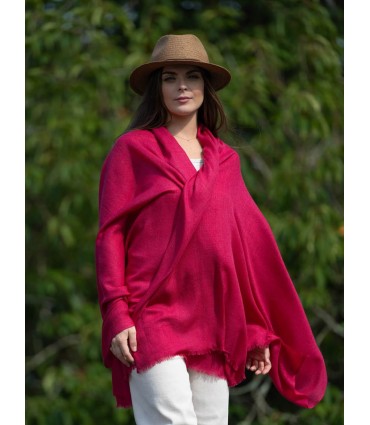 Plain wool-silk scarf ASWRPERS