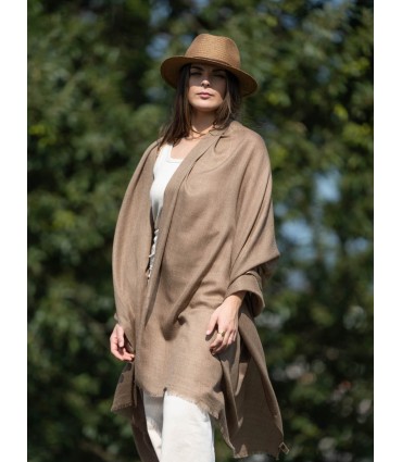 Fular liso lana-seda ASWCAMEL