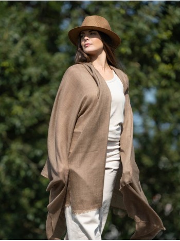 Fular liso lana-seda ASWCAMEL