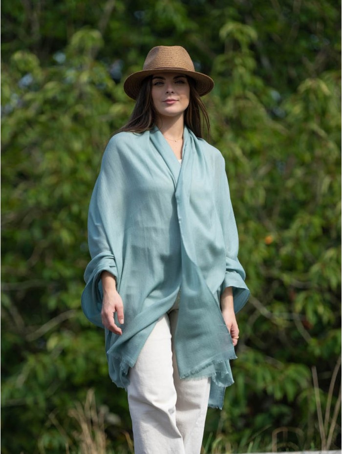 Foulard uni laine-soie ASWBMINE