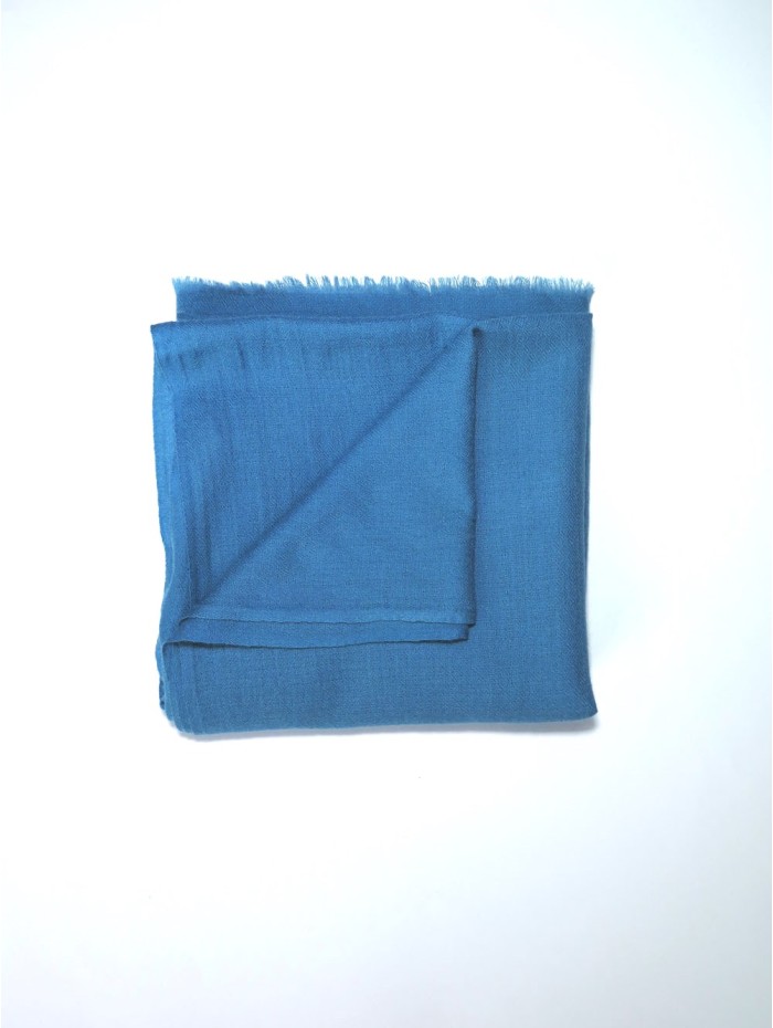 Wool and silk plain shawl ASWBMOON