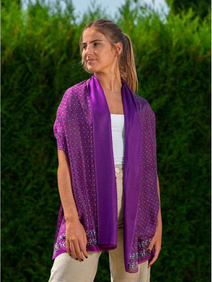 Fular de seda doble ASK79CD